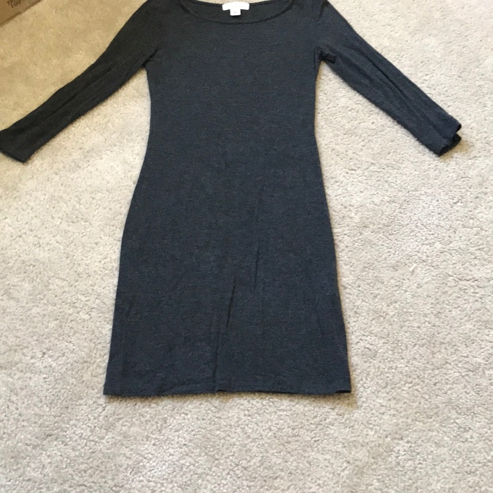 Forever 21, grey, form fitting dress. Worn once.